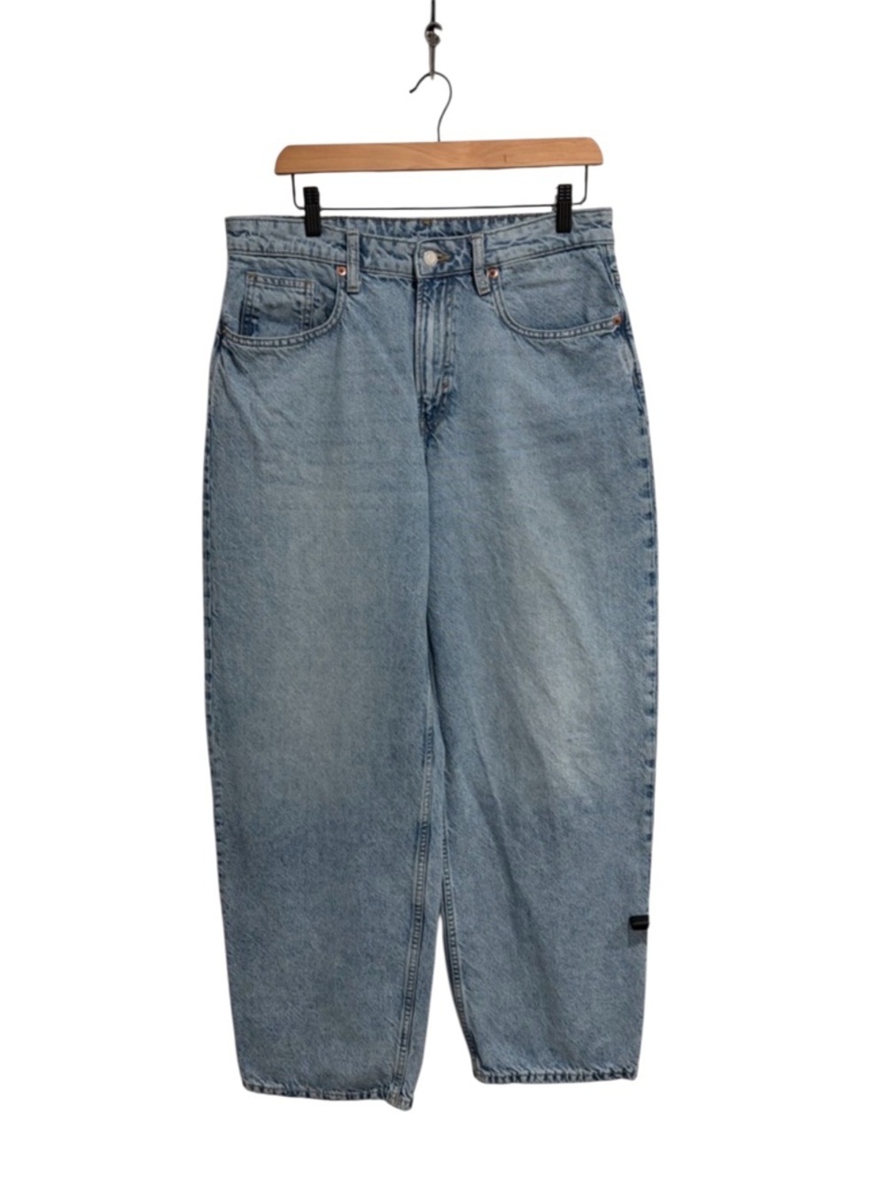2/$25 &Denim Women’s Light Blue Baggy Loose Fit High Waist Jeans 10